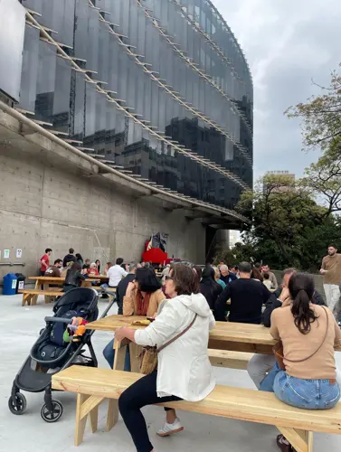 Pátio Oscar Freire da Unibes Cultural,espaço ao ar livre para eventos